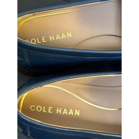 Cole Haan Loafers Navy & White Leather Size 7.5 - Picture 7 of 8